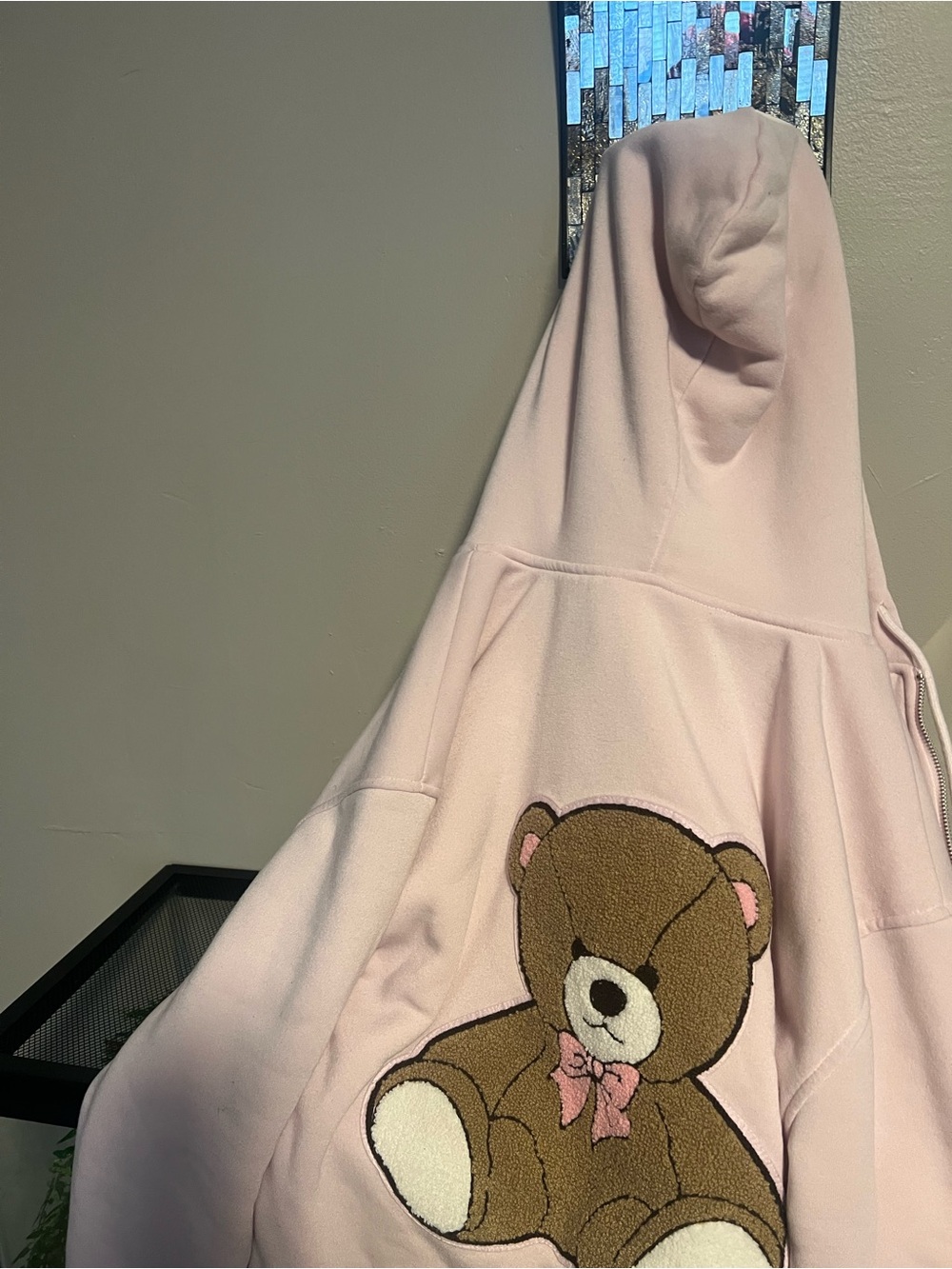 Light Pink Crewneck Pullover Sweater - Picture 4 of 4
